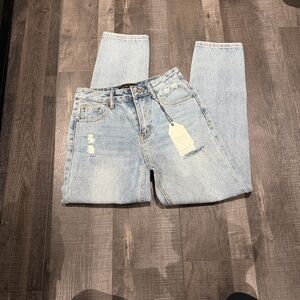 English Factory Light Blue Straight Leg Jeans